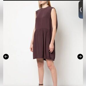👗 Tibi Purple Silk Sleeveless Dress Women’s 2‎ Oversized Cocktail Party 👗